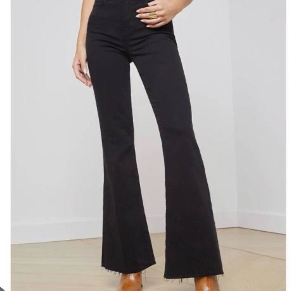 L'AGENCE Black Flare Jeans